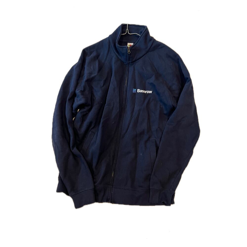 Fruit of the Loom Blue Zip Up Sweatshirt Mens L